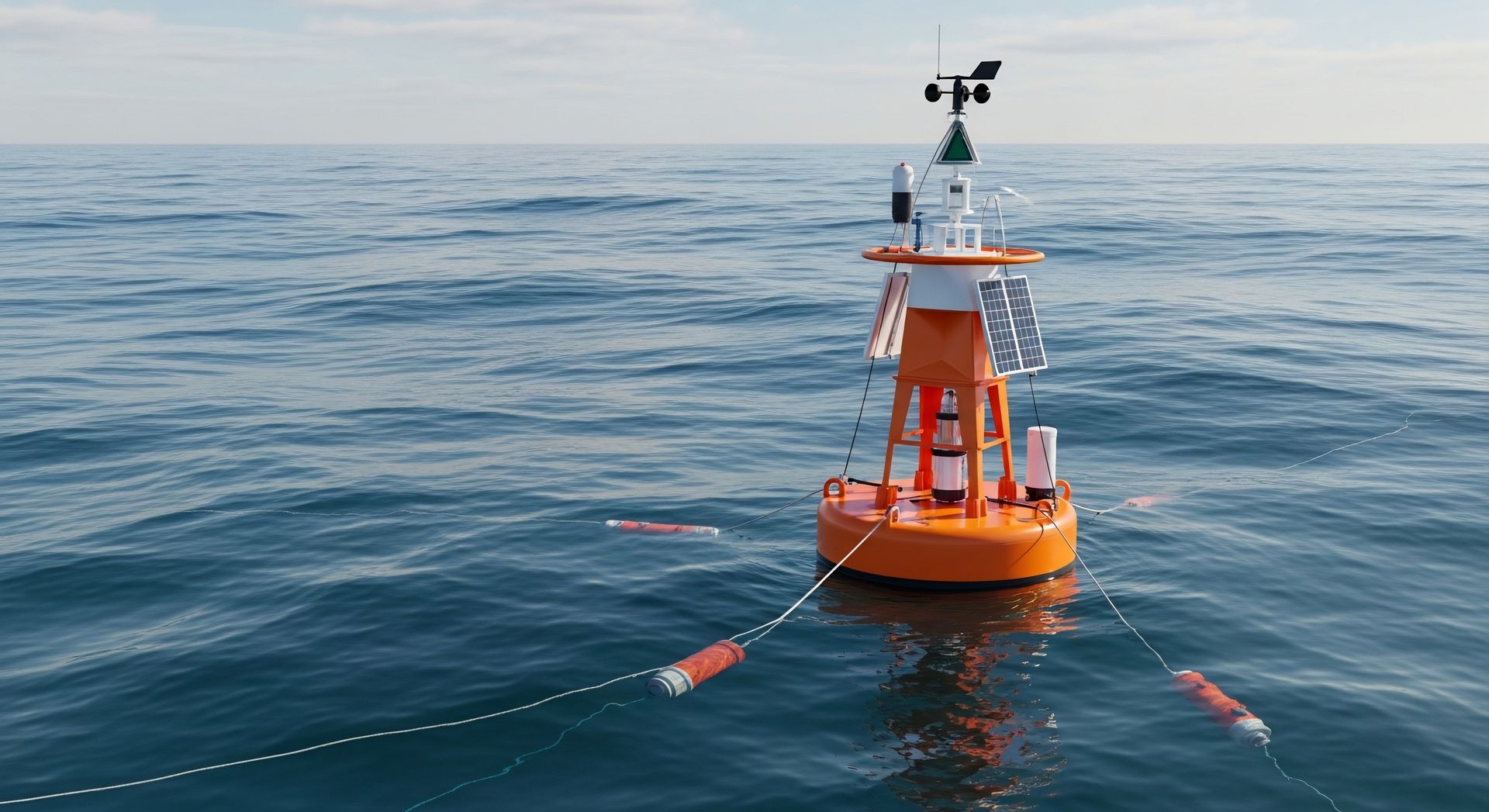 Bouée de navigation en mer