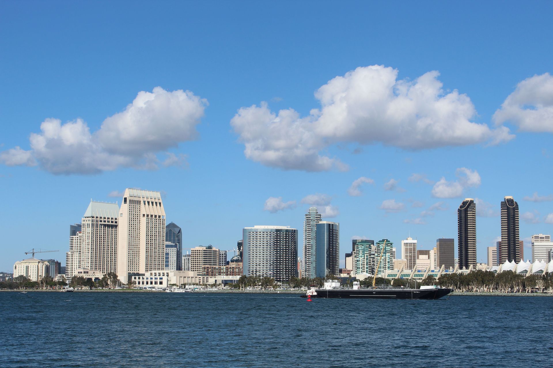 Downtown San Diego skyline across the bay