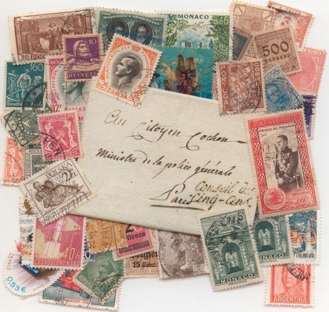 Strasbourg antiquaire - lettre manuscrite et collection de timbres