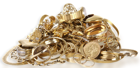 Strasbourg antiquaire - tas de bijoux en or