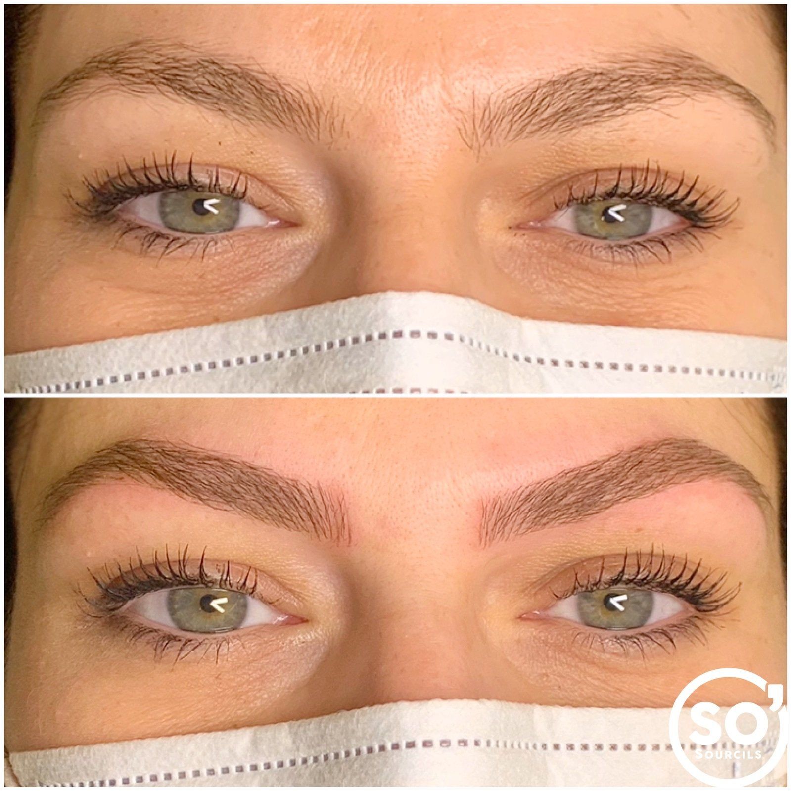 Sourcils avant-après, PhiBrows Artist