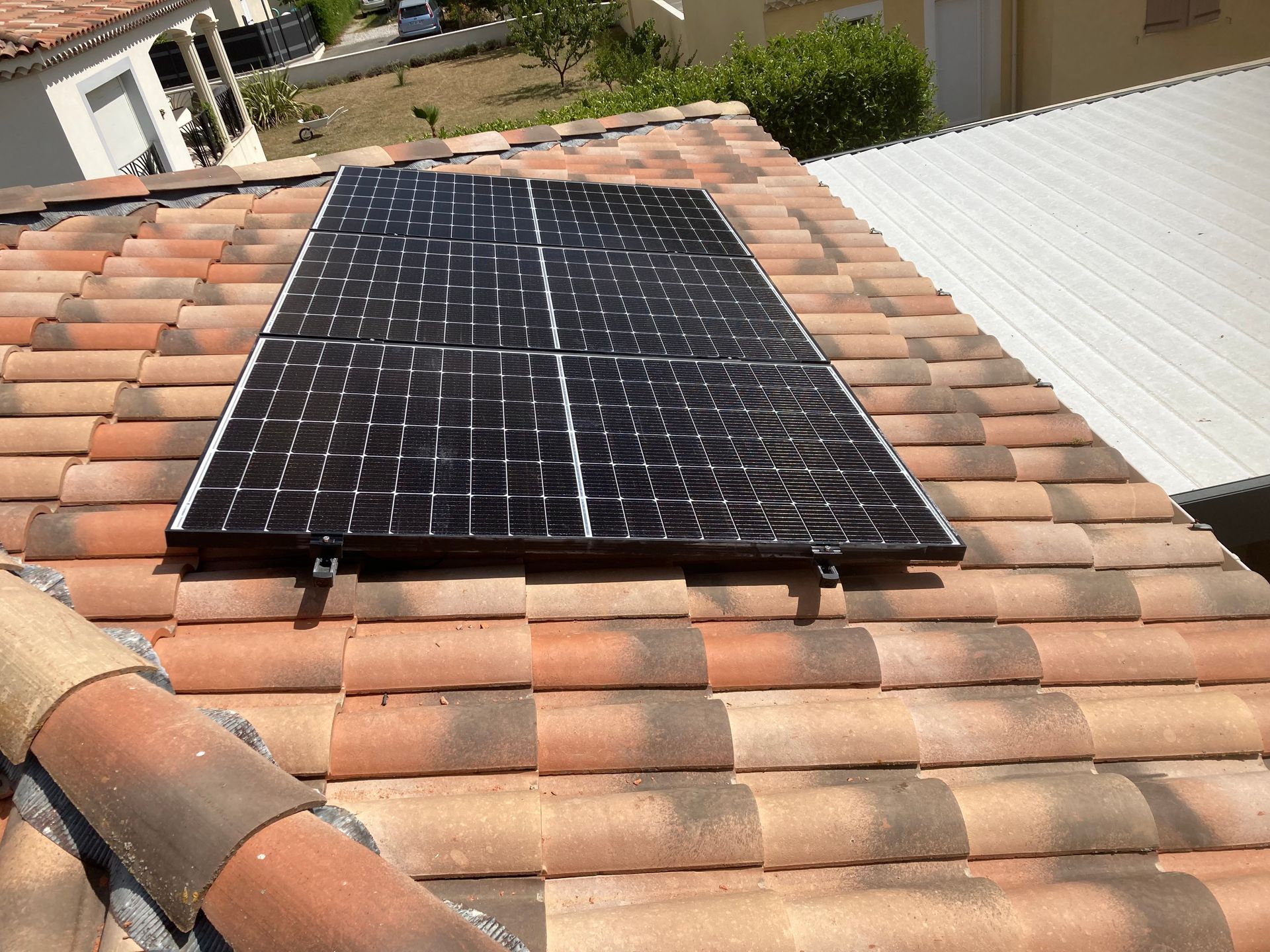 Panneau solaire sur un toit