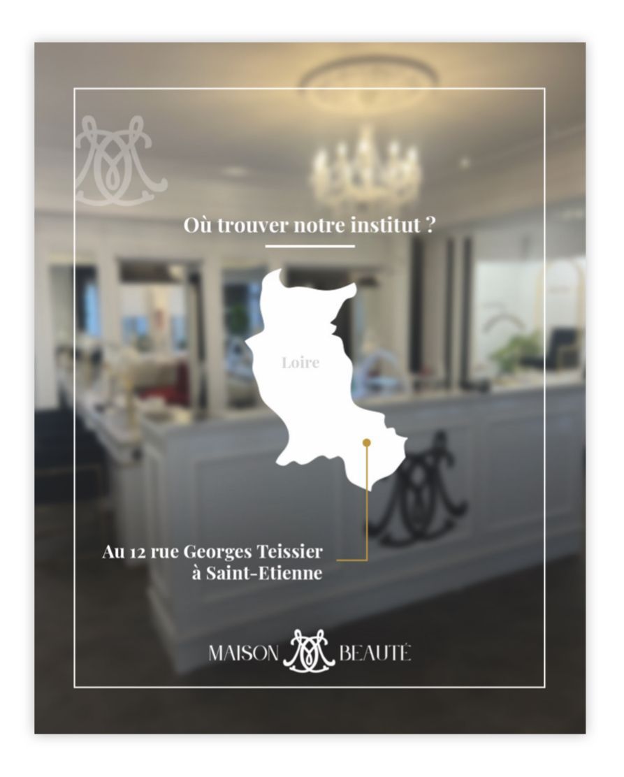 Map showing institute's location in Loire, France. Text says: 