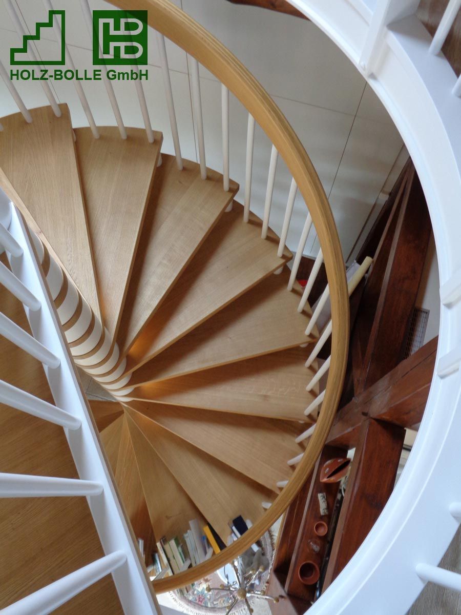 Eine Wendeltreppe der holz-bolle gmbh