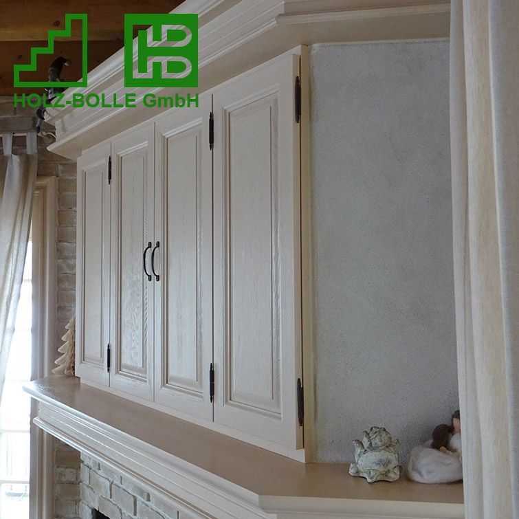 Ein Bild von einem Kamin mit einem Schild mit der Aufschrift „Holz-Bölle GmbH“