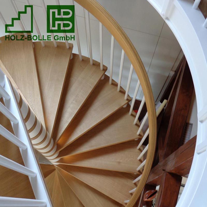 Eine Wendeltreppe der holz-bolle gmbh