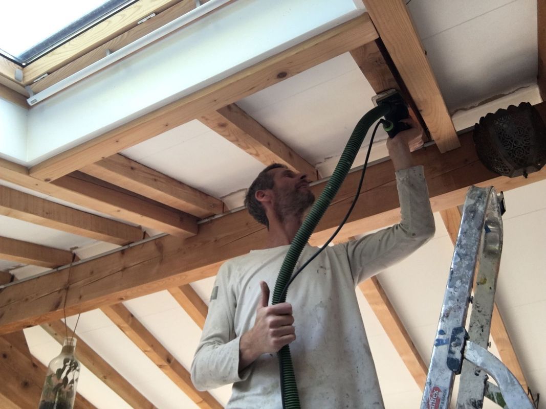 Préparation de plafond.