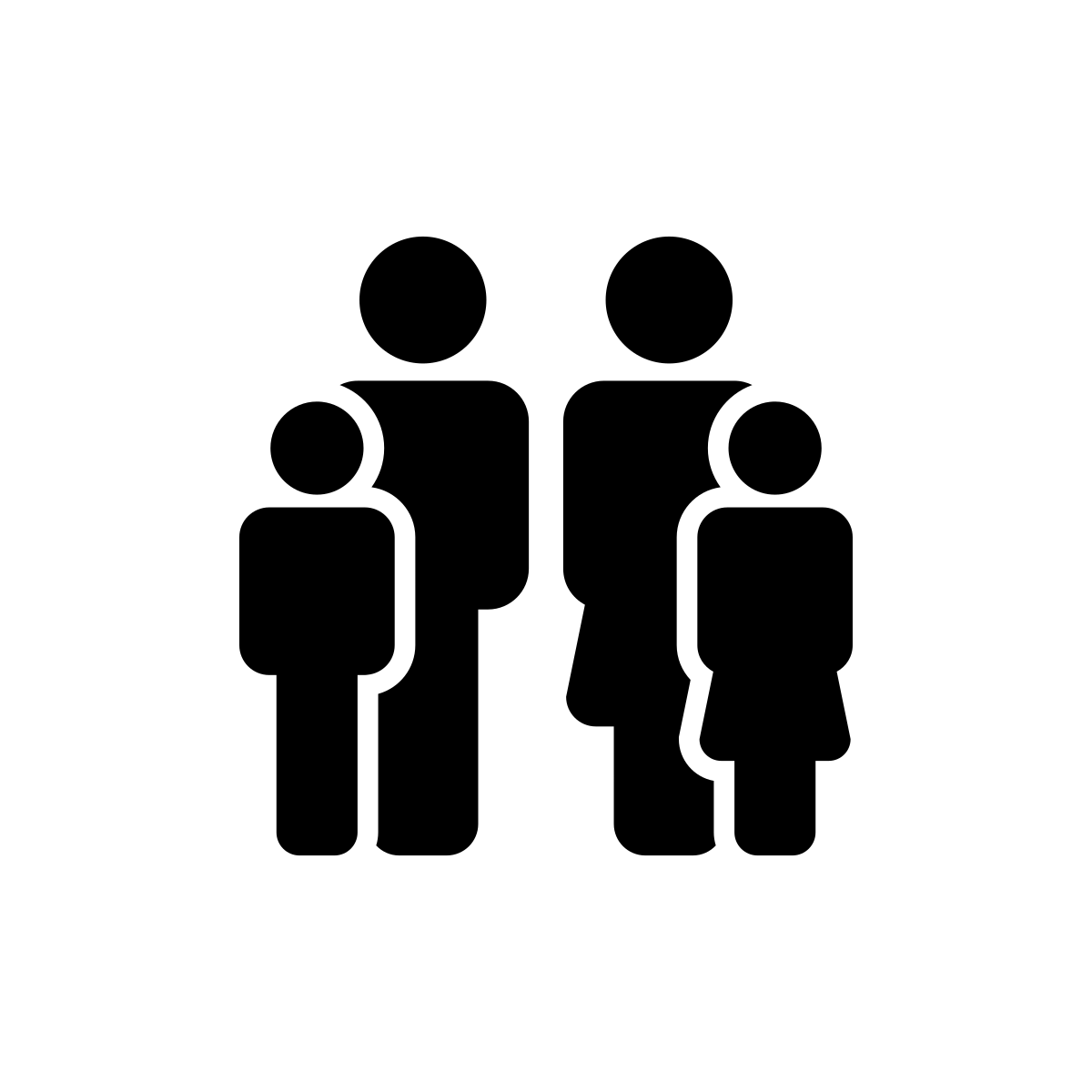 Famille avec deux enfants