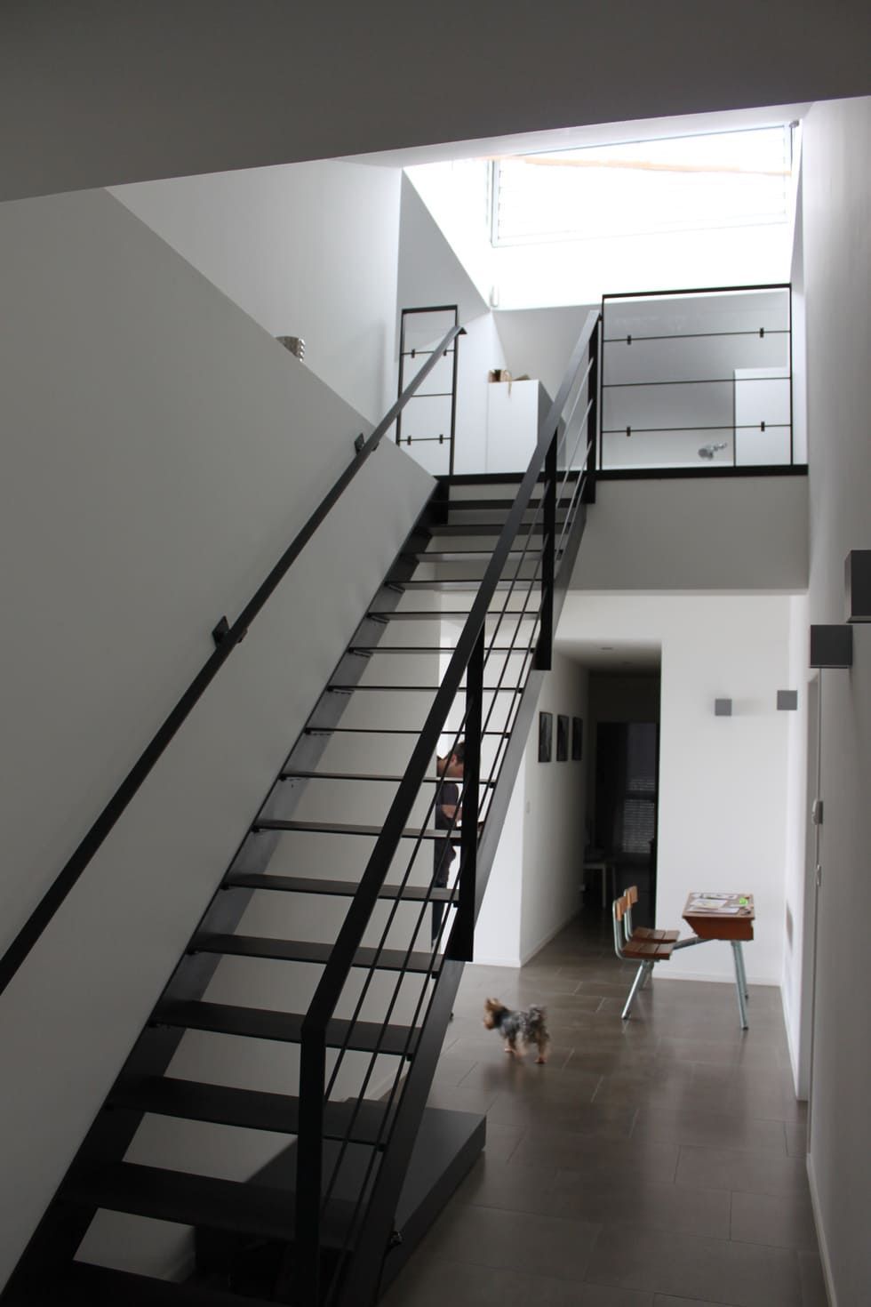 Garde corps d'escaliers droit