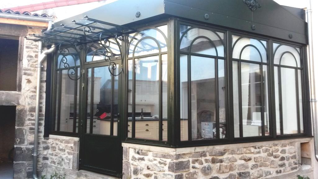 Véranda grise anthracite