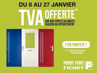 Portes bleue blanc rouge sur fond promotionnel vert