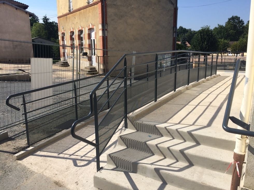 Garde corps d'une rampe