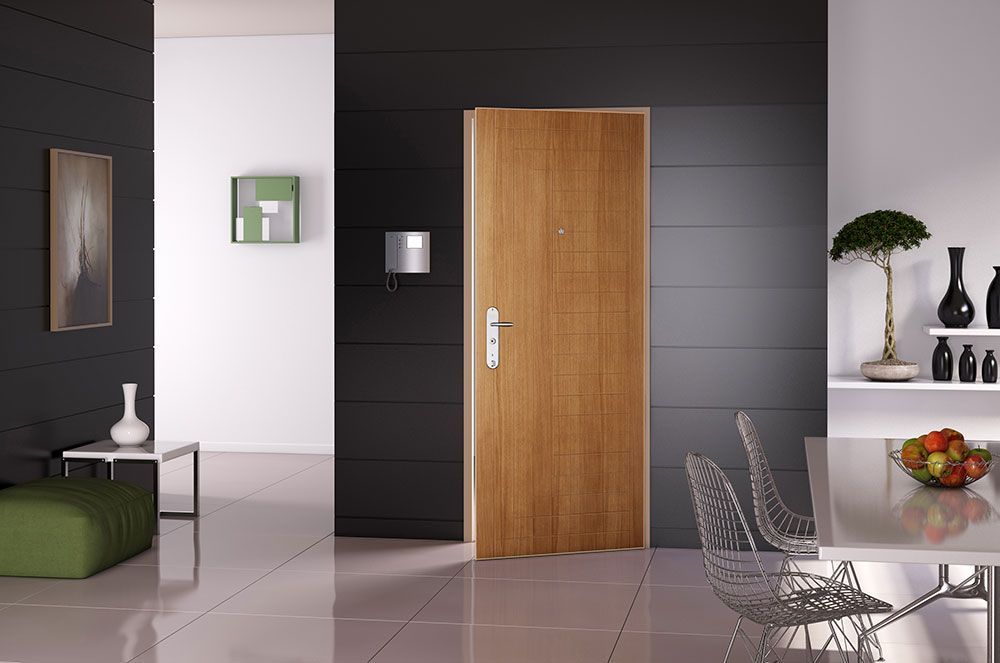 Porte intérieure moderne en bois