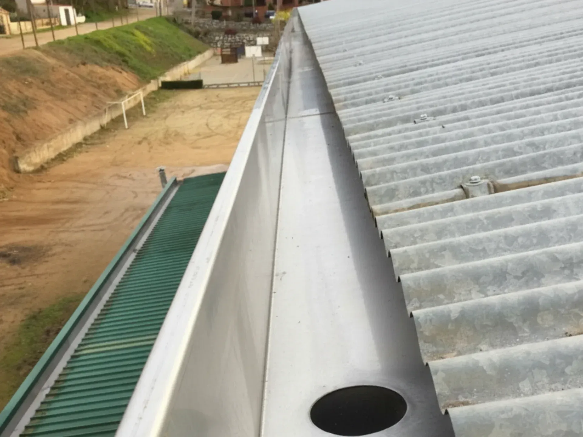 Canalón industrial de Acero Inoxidable