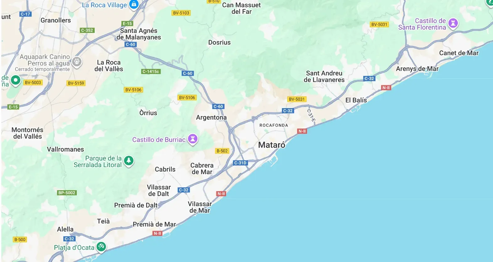 Mapa Maresme