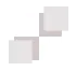 Un cuadrado blanco con una sombra sobre un fondo blanco.