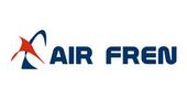 El logotipo de Air Fren es azul y rojo con una estrella roja.