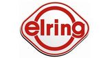 Un logotipo de Elring rojo y blanco sobre un fondo blanco.