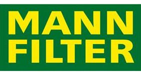 Un cartel verde que dice filtro mann en letras amarillas