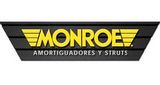 Un logotipo negro y amarillo para Monroe Amortiguadores y Struts