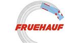 Un círculo blanco con la palabra fruehauf en él
