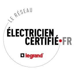 Logotype Électricien Certifié Legrand.