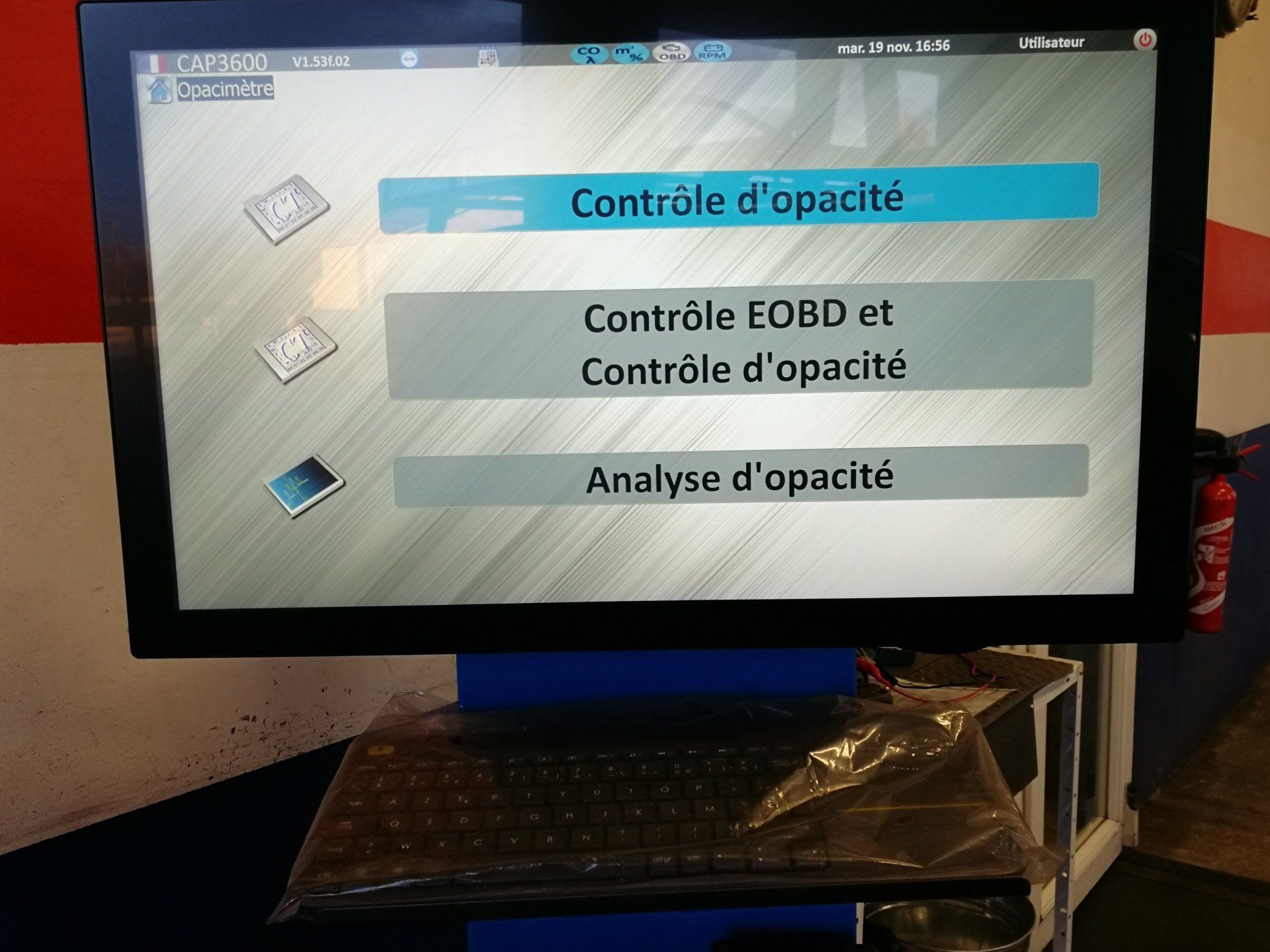 Contrôle d'opacité