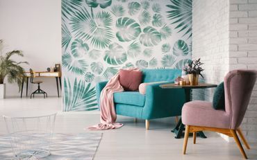 Dekoriertes Wohnzimmer