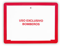 Un cartel rojo que dice 