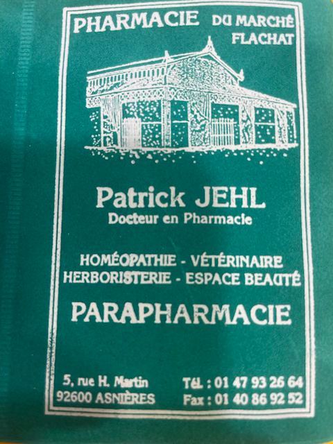 Coordonnées de la pharmacie.