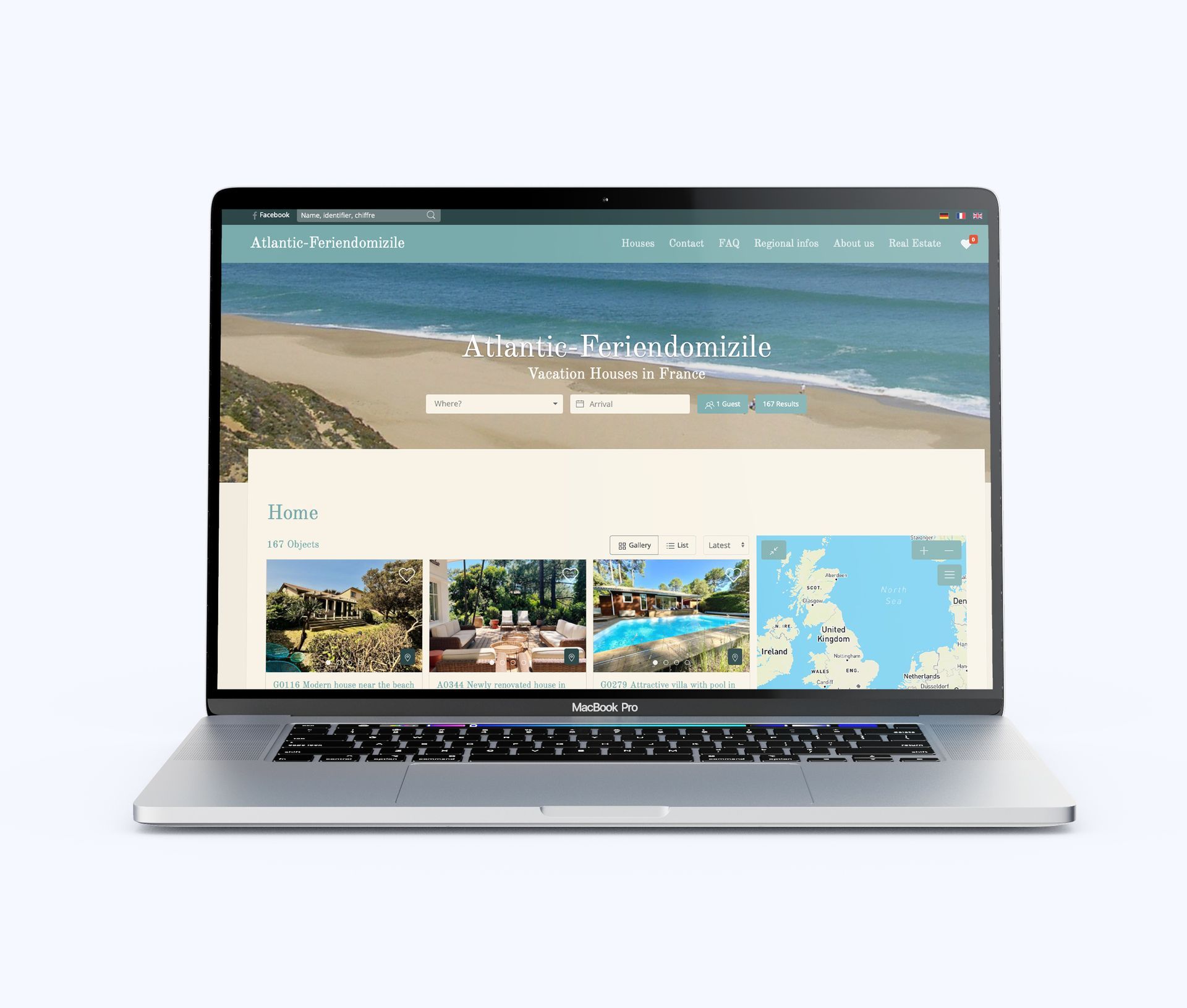 Nouveau visage, même famille : le nouveau site d’Atlantic Feriendomizile