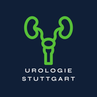Ein Logo für die Urologie Stuttgart mit einem grünen Nierensymbol