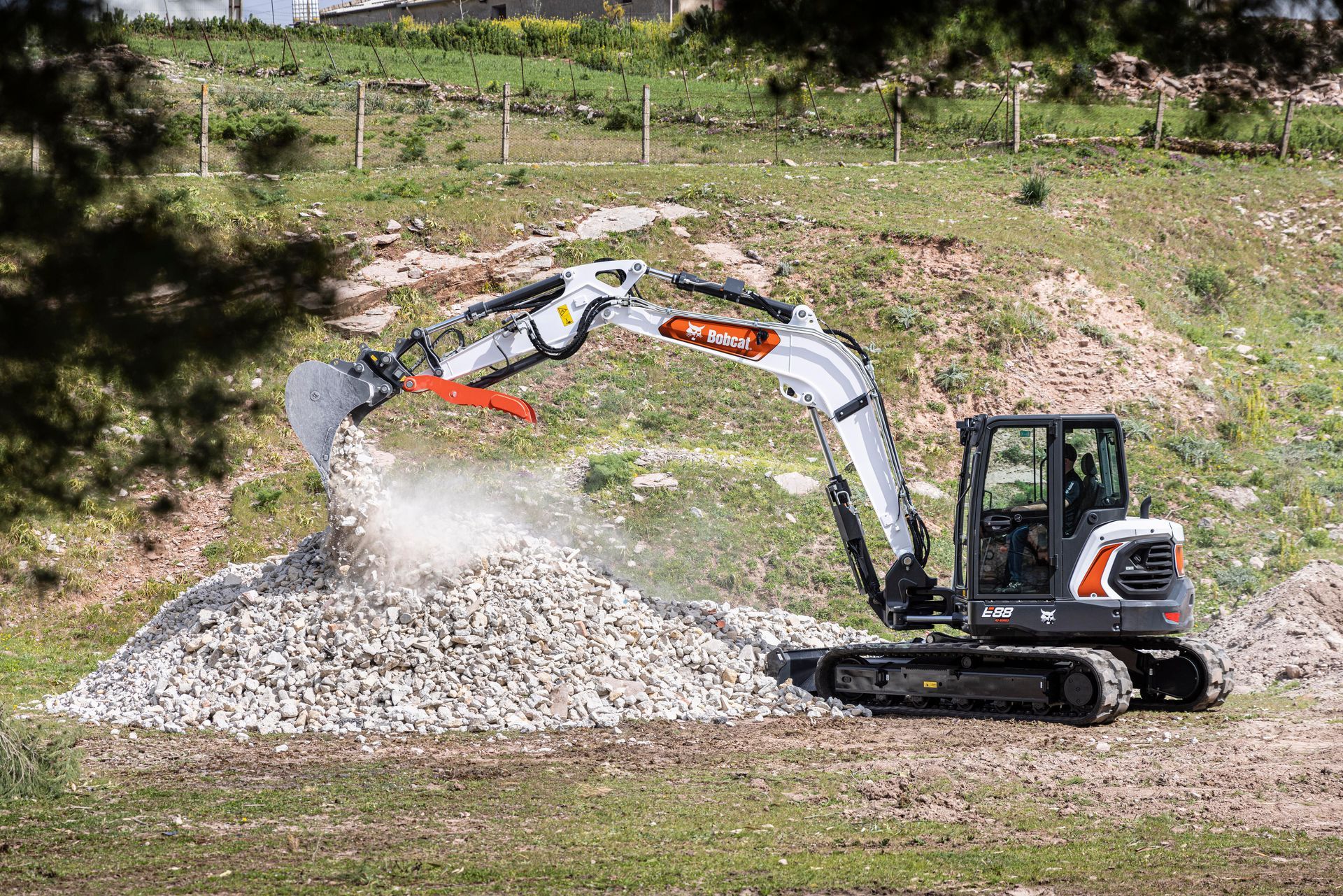 Prise de vue d'un terrassement