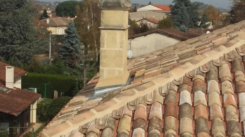 Zoom sur une gouttière