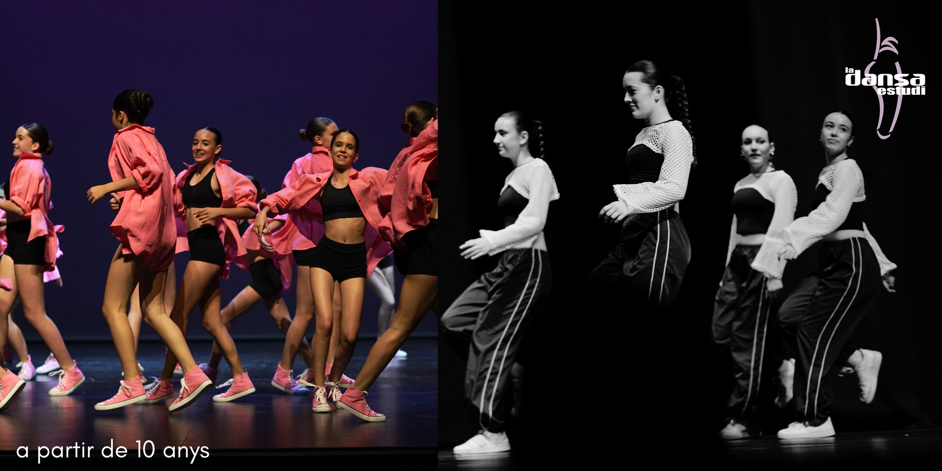 Una fotografía en blanco y negro de un grupo de personas bailando en un escenario.