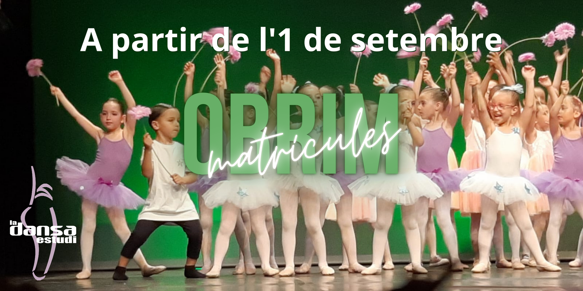 Un grupo de chicas jóvenes con tutús están bailando en un escenario.