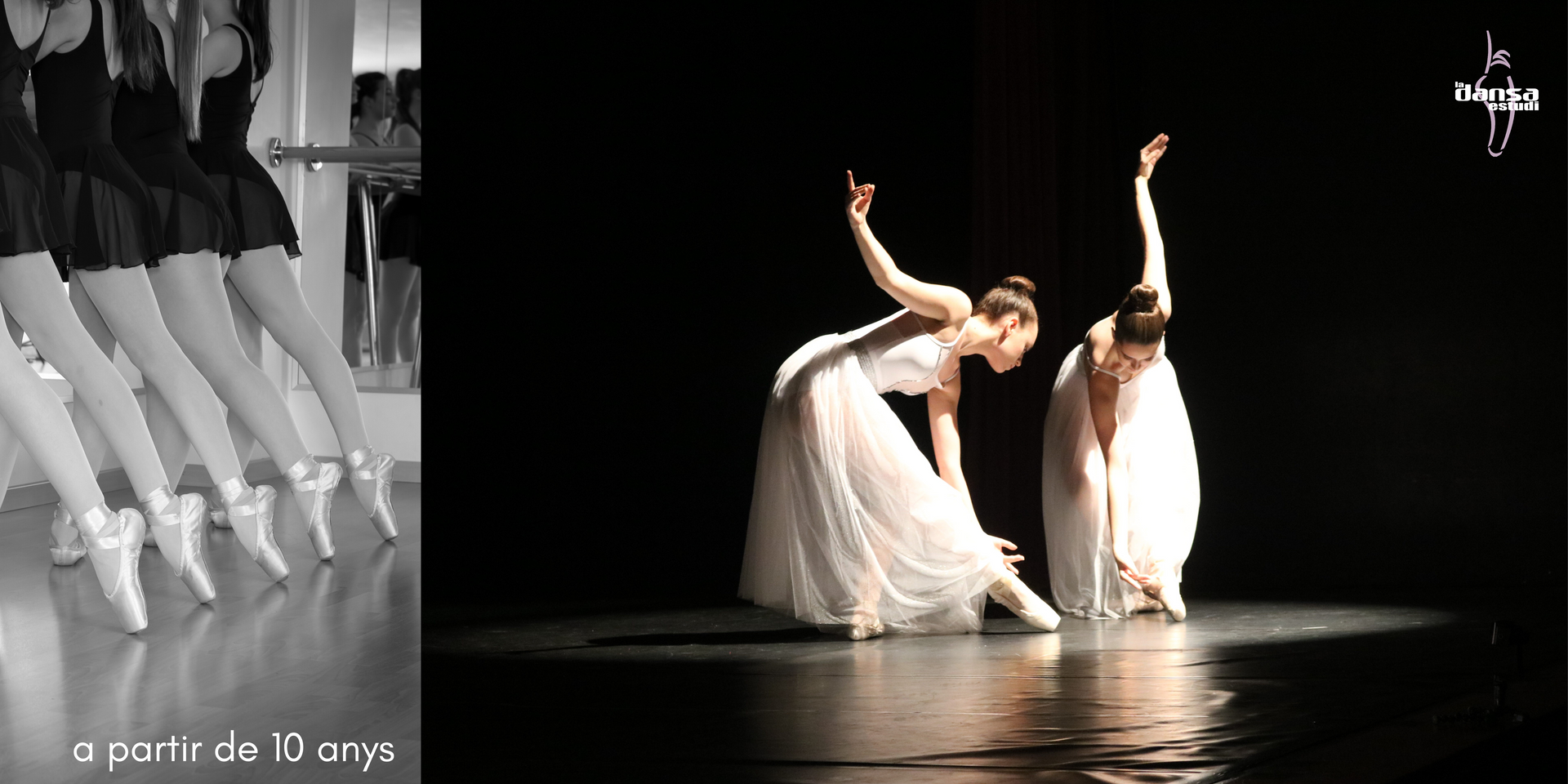 Una fotografía en blanco y negro de un grupo de bailarines de ballet