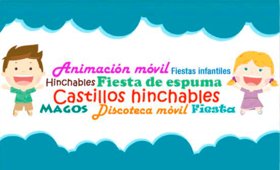 Un niño y una niña están parados uno al lado del otro sobre un fondo azul.