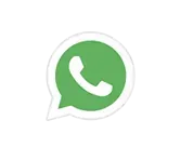 Un logotipo de WhatsApp verde sobre un fondo blanco.