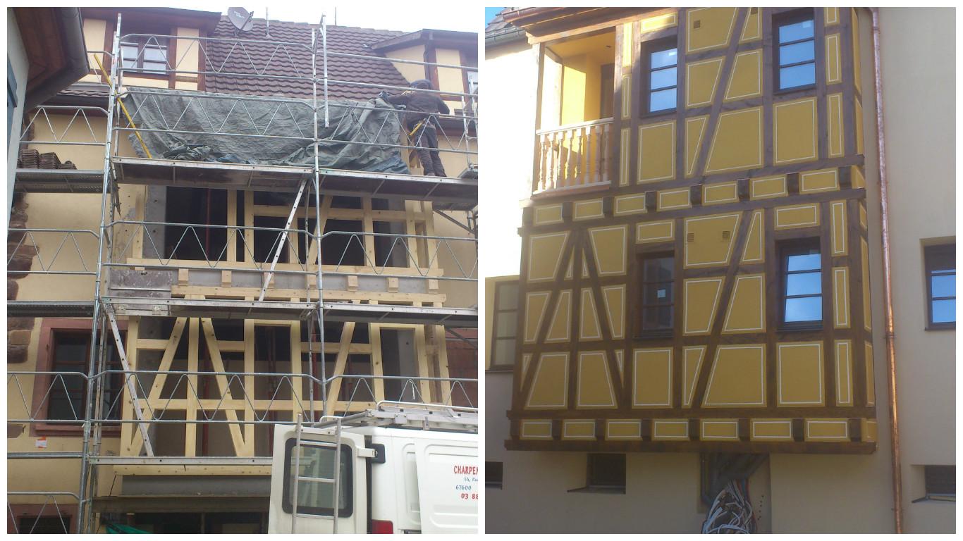 Rénovation de maison à colombages