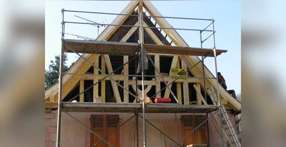 Rénovation maison à colombages