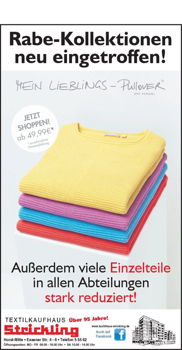 Textilkaufhaus Strickling Erbengemeinschaft e.K. | Gelsenkirchen