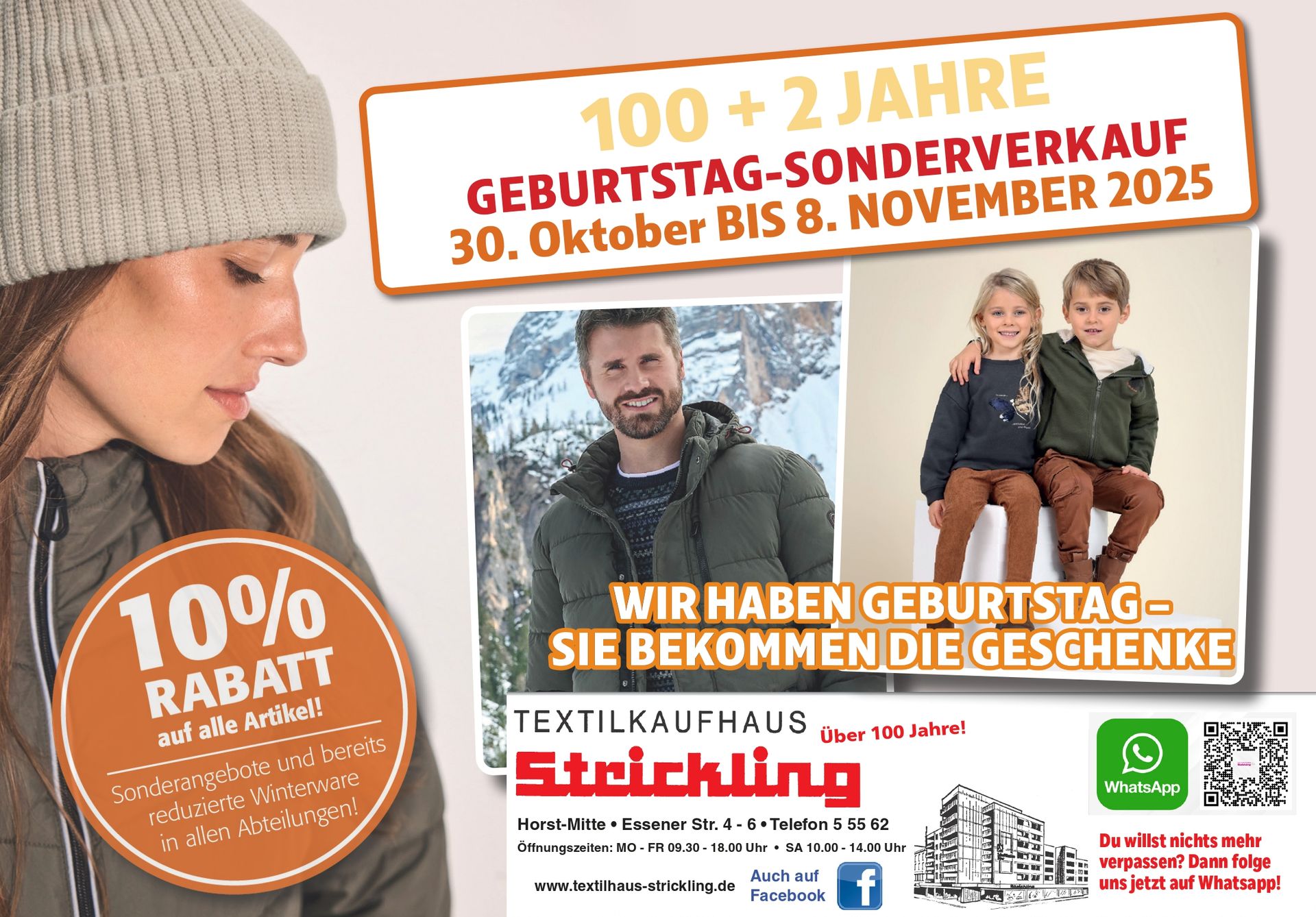 Geburtstagssonderverkauf