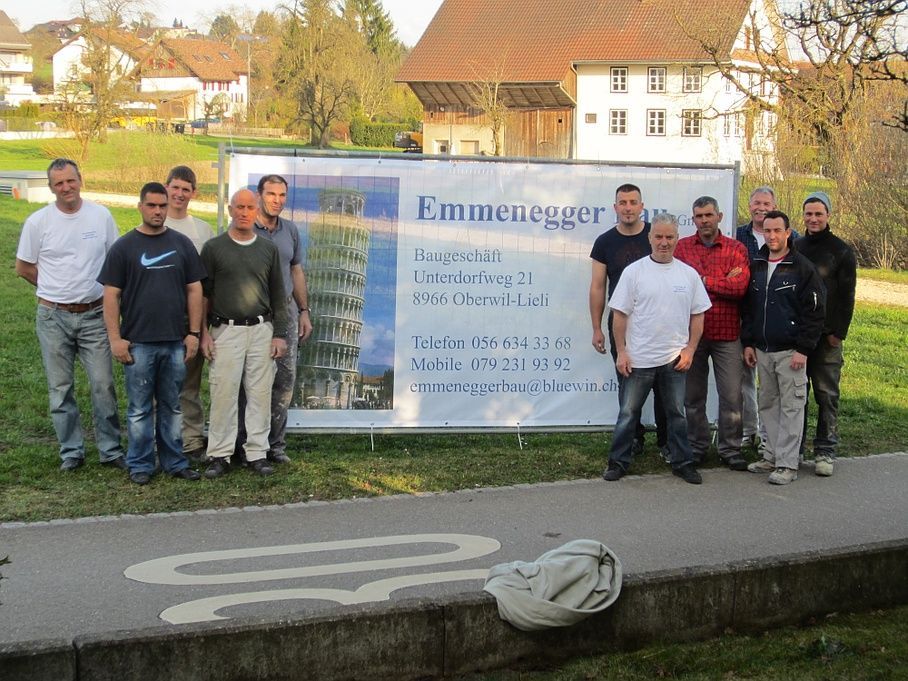 Team - Emmenegger Bau GmbH - Bauunternehmen - Oberwil-Lieli