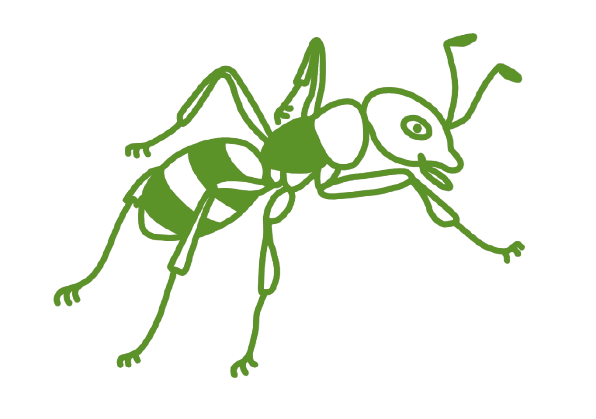 Grünes Liniensymbol einer Hand, die eine spriessende Pflanze hält