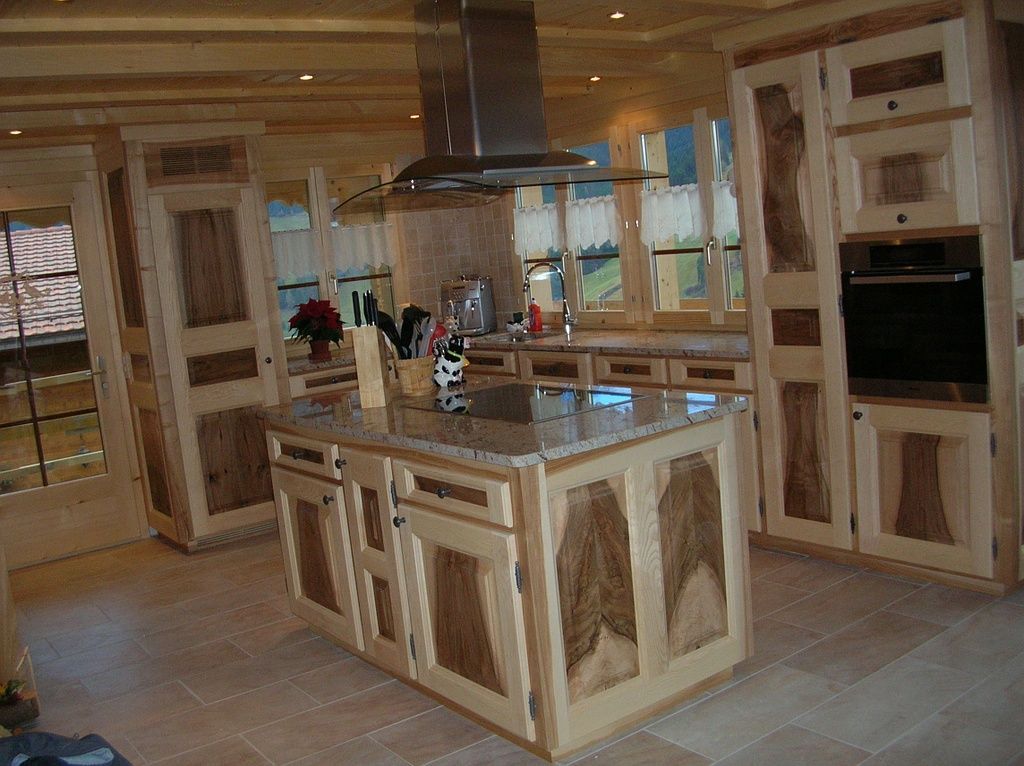 Cuisine - MJL Rossier Charpente-Menuiserie - Château-d'Oex