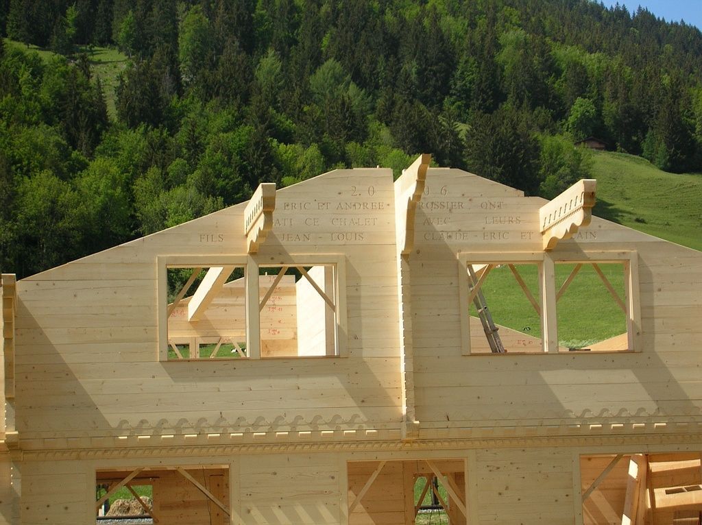 chalet madrier - MJL Rossier Charpente-Menuiserie - Château-d'Oex