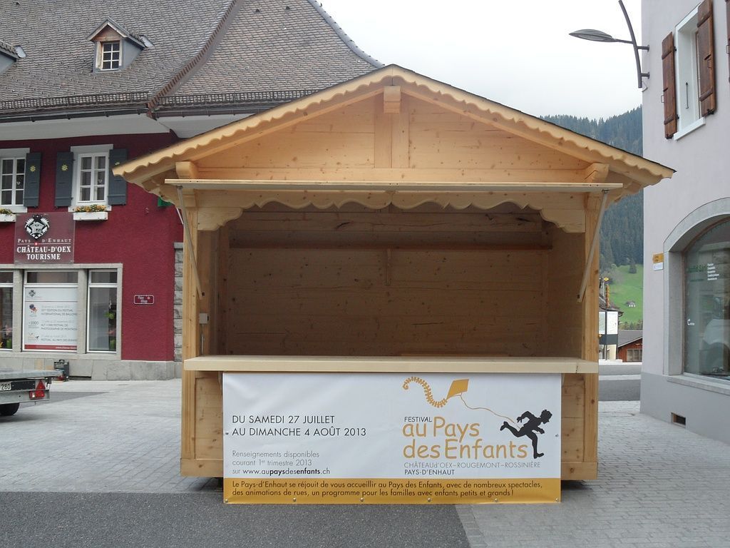 Chalet exposant - MJL Rossier Charpente-Menuiserie - Château-d'Oex