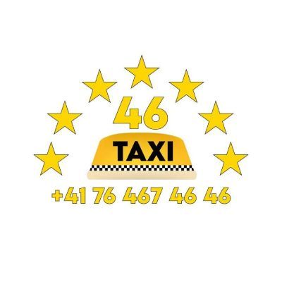Taxi 46 - Leuchttafel auf dem Dach eines Taxis bei Dunkelheit