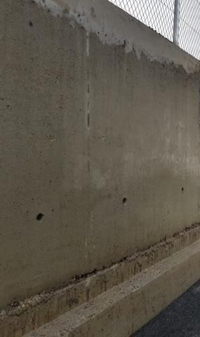 Mur extérieur après nettoyage à haute pression